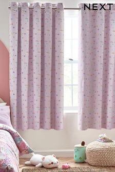 Pink Unicorns Ombre Eyelet Blackout Curtains (N05621) | €51 - €76