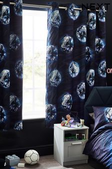 Digital Football Eyelet Blackout Curtains