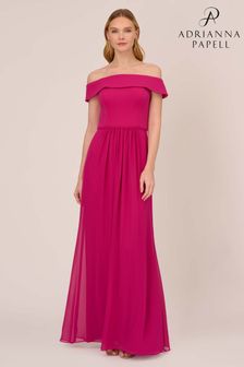 Adrianna Papell Crepe Chiffon Gown (N05820) | OMR72