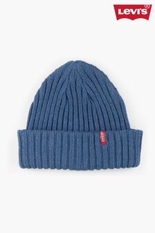 Levi's® Navy Ribbed Beanie (N06348) | LEI 179