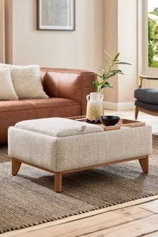 Chunky Weave Mid Natural Hayden Storage Coffee Table (N06377) | €260