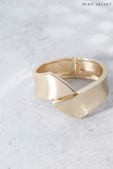 Mint Velvet Gold Tone Cross-over Bracelet (N06636) | 54 €