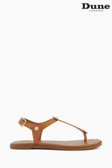Dune London Natural Larter Gold Studded Sandals (N06690) | 101 €