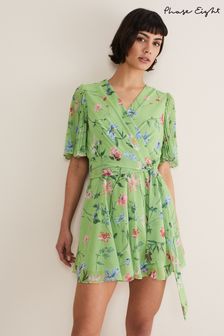 Phase Eight Green Astoria Floral Playsuit (N06743) | €72