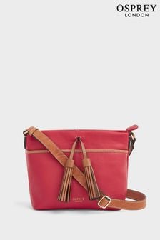 OSPREY LONDON The Savanna Leather Cross-Body  Bag