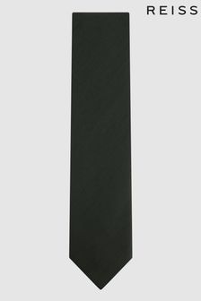 Reiss Forest Green Molat Twill Wool Tie (N06883) | $141