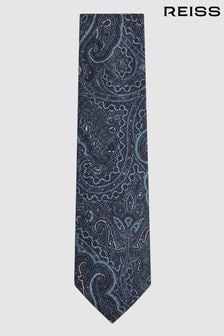 Reiss Indigo Lipari Silk Paisley Tie (N06903) | 104 €