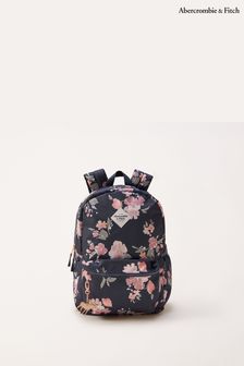 Niebieski plecak Abercrombie & Fitch z kwiatowym wzorem (N07017) | 265 zł