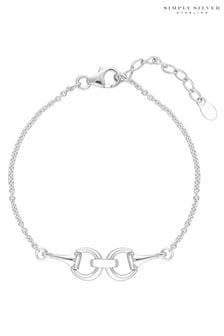 Simply Silver 925 Cubic Zirconia Snaffle Bracelet (N07136) | €46