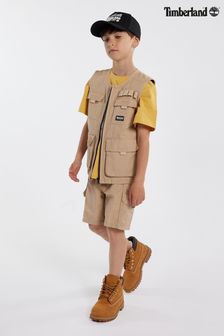 TimberlandNatural  Utility Cargo Shorts With Pockets (N07188) | AED333 - AED388