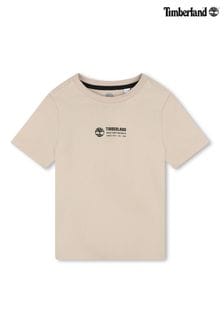 Tricou cu logo Timberland Natural Mânecă scurtă (N07198) | 119 LEI - 179 LEI