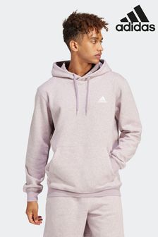 adidas Light Pink Sportswear Seasonal Essentials Mélange Hoodie (N07237) | SGD 97