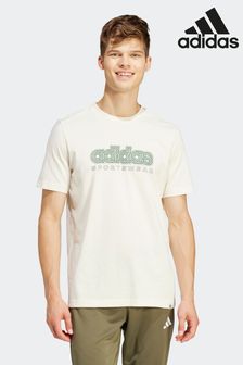 adidas Cream Sportswear Growth Sportswear Graphic T-Shirt (N07270) | SGD 45