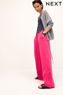 Pink - Soft Jersey Popper Side Trousers (N07344) | kr620