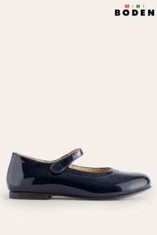 Boden Blue Leather Mary Janes Shoes (N07399) | €61 - €68