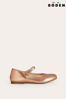 Boden Natural Brown Leather Mary Janes Shoes (N07401) | €58 - €65