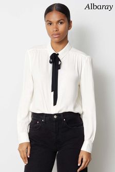 блузка с завязкой на шее Albaray Cream (N07485) | €89
