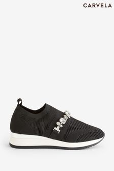 Carvela Fairytale Black Trainers (N07567) | 631 ر.س