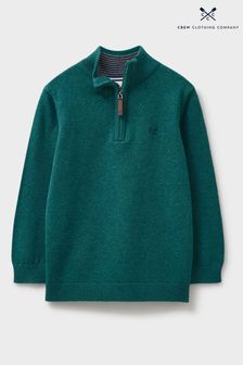 Crew Clothing Company Green Cotton Casual Sweater (N07607) | AED177 - AED222