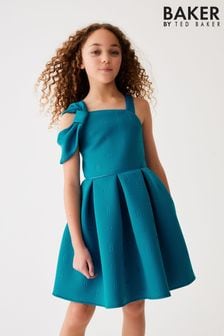 Baker by Ted Baker Bow Shoulder Embossed Scuba Dress (N07663) | AED257 - AED287
