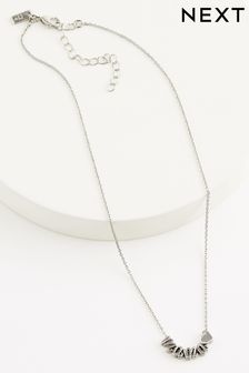Silver Tone Mama Necklace (N07749) | €13