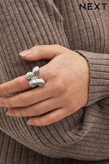 Silver Tone Butterfly Statement Ring (N07768) | NT$370