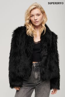 Superdry Short Faux Fur Coat (N07822) | kr2 110