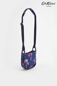 Cath Kidston Navy Floral Bunches Mini Messenger Cross Body Bag (N07885) | $138