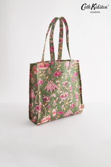 Cath Kidston Green Floral Large Coated Bookbag (N07910) | €43