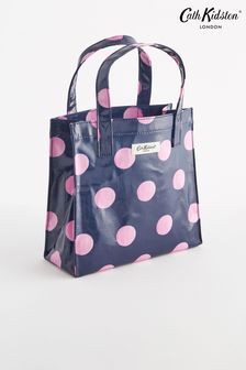 Cath Kidston Navy Spot Cath Kidston Small Coated Book Bag (N07921) | AED111