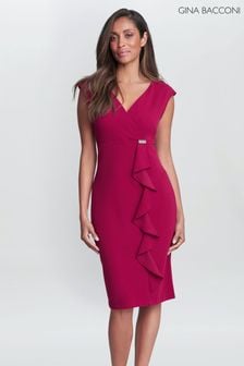 Gina Bacconi Blue Carin Sleeveless Dress With Embellishment (N09010) | $374