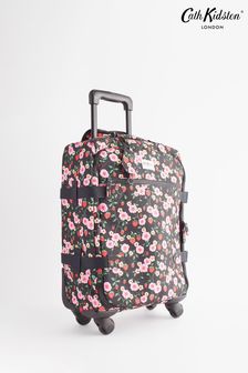 Cath Kidston Black Floral Print 4 Wheel Suitcase (N09022) | €201