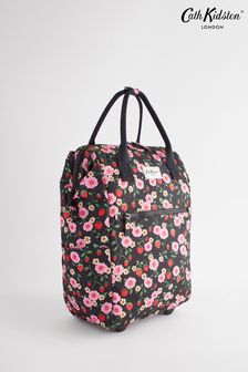 Cath Kidston Black Floral Print Wheeled Duffle Bag (N09023) | $283