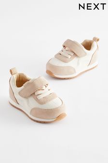 White Neutral First Walker Trainers (N09024) | $44