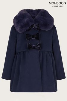 Monsoon Blue Baby Triple Bow Coat (N09033) | AED369 - AED398