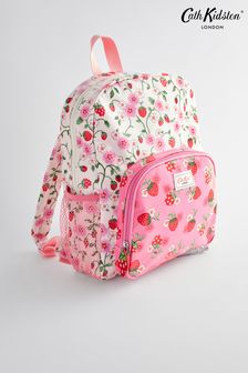 Cath Kidston Pink/White Floral Large Backpack (N09044) | AED250