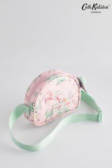 Cath Kidston Pink Unicorn Print Kids Half Moon Cross Body Bag (N09066) | €34.50