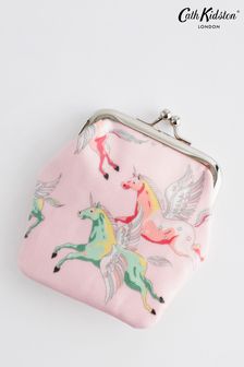 Cath Kidston Pink Unicorn Print Kids Clasp Purse (N09071) | $21