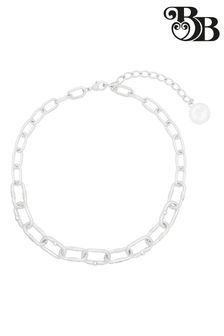 Bibi Bijoux Silver Tone 'Courage' Chunky Chain Necklace (N09094) | kr389