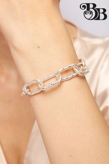 Bibi Bijoux Silver Tone 'Courage' Chunky Chain Bracelet (N09100) | HK$257
