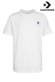 Converse White Printed T-Shirt (N09113) | €23
