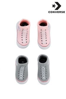 Converse Pink Chuck Booties 2 Pack (N09137) | AED100