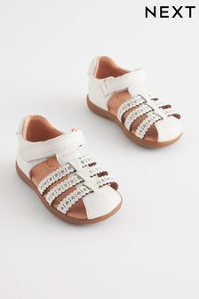 White Wide Fit (G) First Walker Fisherman Sandals (N09157) | NT$1,240