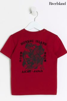 River Island Japanese Dragon Flock Boys T-Shirt