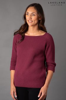 Lakeland Leather Red Maisie Relaxed Jumper