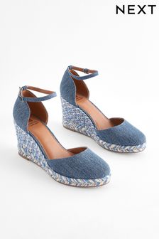 Blue Forever Comfort® Closed Toe High Wedges (N09315) | AED156