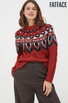 Fatface Maddison Pullover mit Passe mit Norwegermuster (N09437) | 45 €