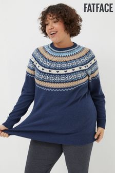 FatFace Blue Luna Fairisle Knitted Tunic (N09439) | €46