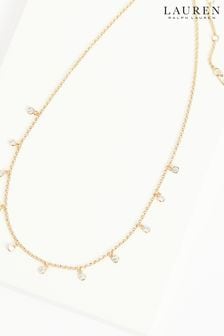 Lauren Ralph Lauren Genevieve Gold Tone & Crystal Necklace (N09687) | 100 €