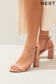 Nude Regular/Wide Fit Forever Comfort® Block Heel Sandals (N09722) | ₪ 107